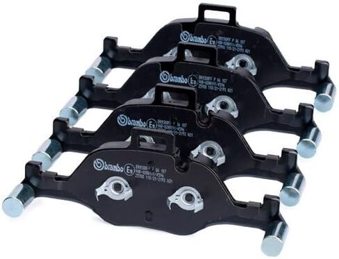 مجموعة وسائد الفرامل القرصية الأمامية Brembo P06107 منخفضة التساقط BMW OE# 34116875396 in Saudi Arabia