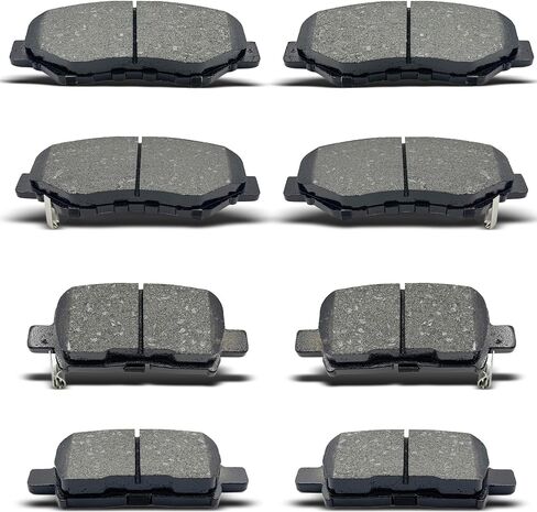 Front Rear Ceramic Brake Pads 8 Pieces Set fit for 2003-2008 Honda Pilot in Kuwait
