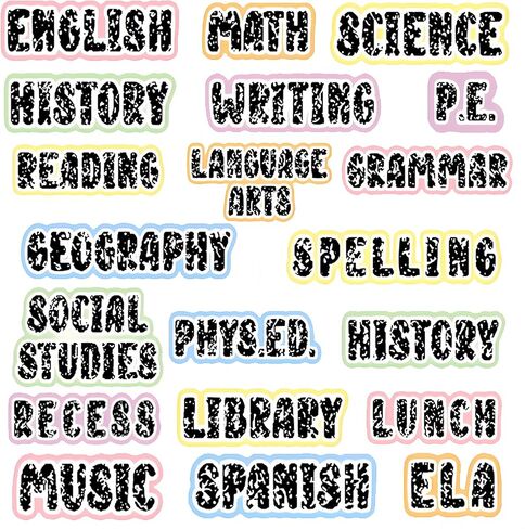 20 Pieces Classroom Schedule Magnets School Class Subject Magnets Teacher Subject Labels for Classroom Organization Teacher Course Schedule Whiteboard Bulletin Board Decorations (Pastel) in Kuwait