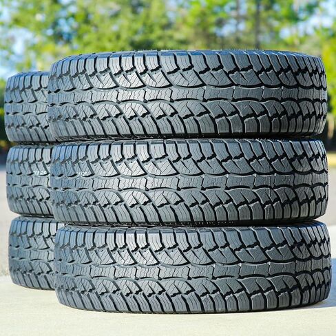 مجموعة من 6 (ستة) إطارات Evoluxx Rotator A/T للشاحنات الخفيفة للطرق الوعرة لجميع التضاريس - LT235/80R17 235/80/17 235/80-17 120/117R نطاق التحميل E LRE 10 طبقات OWL بأحرف بيضاء محددة in Saudi Arabia