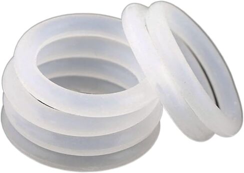 10pcs/CS 1mm 1.5mm 2mm 2.4mm White Silicone O-ring VMQ Sealing Rubber Gasket OD3-85mm Heat Resistant Food Grade(OD 62mm,CS 1mm) in Saudi Arabia