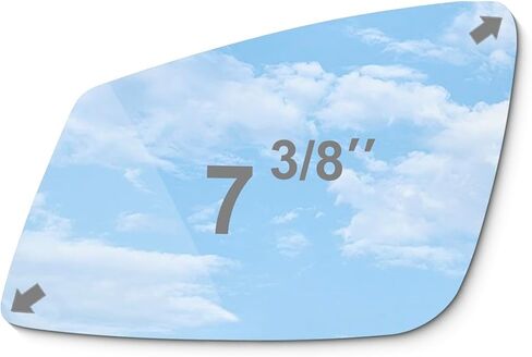 TOEMIRR Mirror Glass Driver Left Side fit for 2009-2019 BMW M2-M6 Series X1 320i 328i 330i 335i 340i 428i 430i 435i 440i 535i 550i 640i 650i 740i 750i 760i with Adhesive Flat No Backing Plate in Kuwait