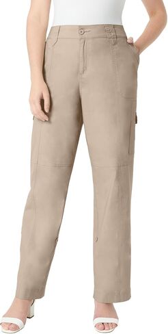 Roaman's Women's Plus Size Petite Plus Size Convertible Cargo Pants in Kuwait