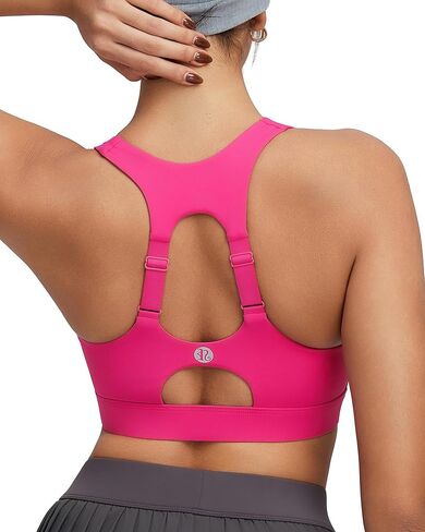 RUNNING GIRL Adjustable Straps Sports Bras for Women High Support, High Impact Molded Cup Sports Bra with Sewn in Pads in Saudi Arabia