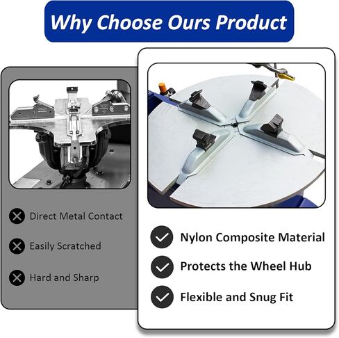 4PCS Tire Changer Jaw Protectors, 2.13" Tyre Repair Guard Tool, Tire Machine Clamp Covers Wheel Rim Guard Protective Covers in Kuwait