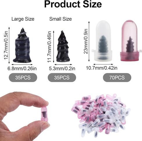 70 قطعة من الأظافر المطاطية لإصلاح الإطارات، أظافر مطاطية حلزونية مع تصميم أظافر لإصلاح الإطارات، إصلاح الإطارات في حالات الطوارئ للسيارات والشاحنات والدراجات النارية، مثالية للسائقين والمتحمسين في الهواء الطلق لإصلاح الثقب بسرعة in Kuwait