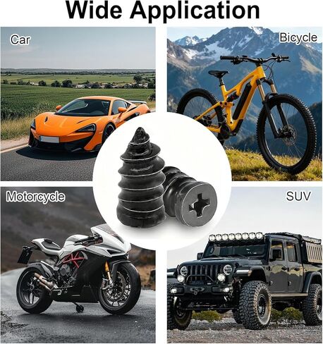 70 قطعة من الأظافر المطاطية لإصلاح الإطارات، أظافر مطاطية حلزونية مع تصميم أظافر لإصلاح الإطارات، إصلاح الإطارات في حالات الطوارئ للسيارات والشاحنات والدراجات النارية، مثالية للسائقين والمتحمسين في الهواء الطلق لإصلاح الثقب بسرعة in Kuwait