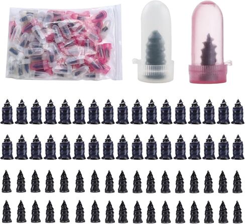 70 قطعة من الأظافر المطاطية لإصلاح الإطارات، أظافر مطاطية حلزونية مع تصميم أظافر لإصلاح الإطارات، إصلاح الإطارات في حالات الطوارئ للسيارات والشاحنات والدراجات النارية، مثالية للسائقين والمتحمسين في الهواء الطلق لإصلاح الثقب بسرعة in Kuwait