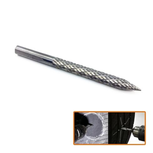 5/16 بوصة 8 مللي متر عالية كربيد الصلب لدغ مثقاب الإطارات مخرطة كربيد القواطع الروتاري ملف مخرطة سلك القاطع أداة إصلاح الإطارات سيارة سيارة أداة in Kuwait