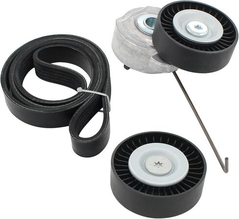 Serpentine Belt Tensioner Pulley Kit for Volvo S60 3.0 2011-2013, S80 3.0 XC70 3.2 2008-2015, S80 XC90 3.2 2007-2014, V70 2008-2010, XC60 3.0 3.2 2010-2015, XC70 3.0 2009-2015 in Saudi Arabia