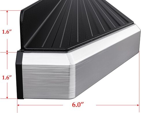 Tuxtreme Polished Running Boards Style Compatible with Nissan Frontier 2005-2026 King Cab & Suzuki Equator 2005-2012 Extra Cab (Side Steps Side Bars) 6in Wide 304 Stainless Steel in Kuwait