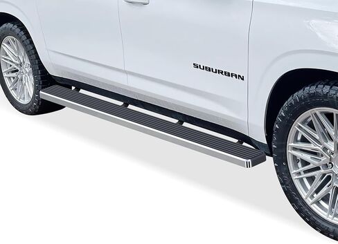 Tuxtreme (304 Stainless Steel Polished Silver 5 inches) Running Boards Nerf Bars Side Steps Compatible with Chevy Suburban 2021-2026 in Kuwait