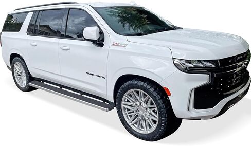 Tuxtreme (304 Stainless Steel Polished Silver 5 inches) Running Boards Nerf Bars Side Steps Compatible with Chevy Suburban 2021-2026 in Kuwait