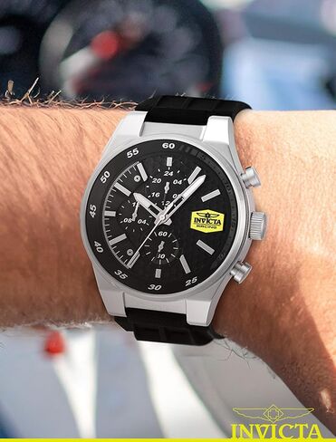 Invicta Racing Men 44mm Stainless Steel Steel Black dial VD38 Quartz in Saudi Arabia