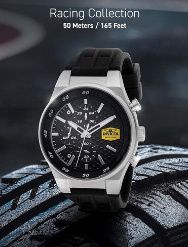 Invicta Racing Men 44mm Stainless Steel Steel Black dial VD38 Quartz in Saudi Arabia