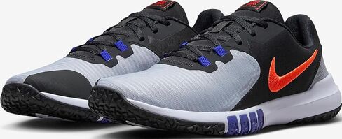 حذاء التمارين Nike Flex Control 4 للرجال (CD0197-013، Wolf Gray/Black/Racer Blue/Team Orange) مقاس 9.5 in Saudi Arabia
