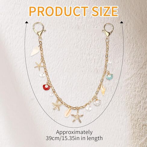 سحر حقيبة لحقائب اليد، نجمة البحر شل اللؤلؤ محفظة سحر أنيقة سلسلة المفاتيح الذهبية محفظة سلسلة الملحقات للنساء حقائب الكتف حقائب اليد in Kuwait