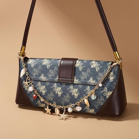 سحر حقيبة لحقائب اليد، نجمة البحر شل اللؤلؤ محفظة سحر أنيقة سلسلة المفاتيح الذهبية محفظة سلسلة الملحقات للنساء حقائب الكتف حقائب اليد in Kuwait