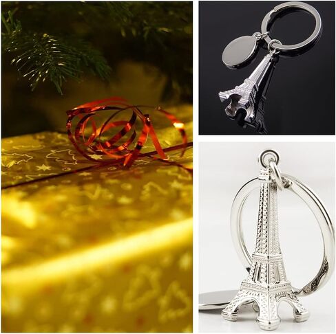 قطعتان من سلاسل مفاتيح برج إيفل مع لوحة نقش وحلقات مفاتيح أنيقة وحاملات مفاتيح للرجال والنساء، إكسسوار مثالي للمفاتيح والحقائب، خيار هدية مثالي لعشاق السفر in Kuwait