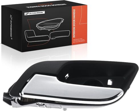 A-Premium Front or Rear Left Driver Side Interior Door Handle Compatible with Chevrolet Equinox 2010-2017, Malibu 2013-2015, Impala 2014-2019, Sonic, Malibu Limited & GMC Terrain, Chrome Lever in Saudi Arabia