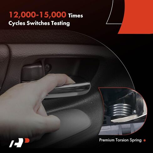 A-Premium Front or Rear Left Driver Side Interior Door Handle Compatible with Chevrolet Equinox 2010-2017, Malibu 2013-2015, Impala 2014-2019, Sonic, Malibu Limited & GMC Terrain, Chrome Lever in Saudi Arabia