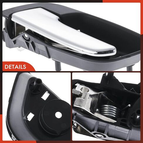 A-Premium Front or Rear Left Driver Side Interior Door Handle Compatible with Chevrolet Equinox 2010-2017, Malibu 2013-2015, Impala 2014-2019, Sonic, Malibu Limited & GMC Terrain, Chrome Lever in Saudi Arabia