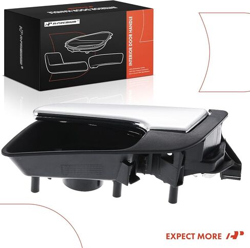 A-Premium Front or Rear Left Driver Side Interior Door Handle Compatible with Chevrolet Equinox 2010-2017, Malibu 2013-2015, Impala 2014-2019, Sonic, Malibu Limited & GMC Terrain, Chrome Lever in Saudi Arabia