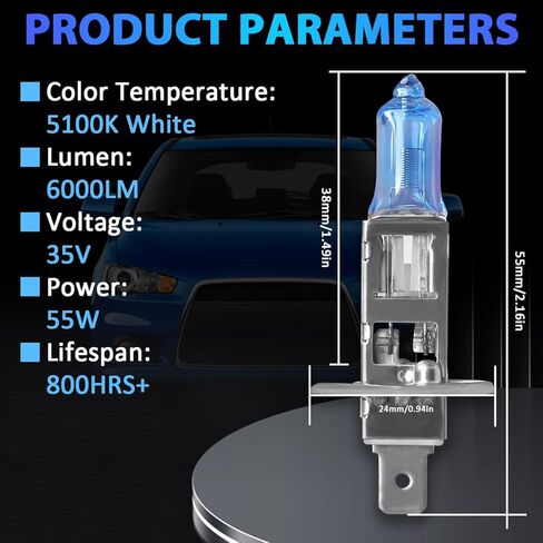 مناسب لسيارة Kia Forte 2014 2015 2016، H1 H11 مصابيح أمامية عالية الشعاع منخفضة، مجموعة مصابيح إضاءة بيضاء رائعة 6000LM 5100K عالية الأداء، أداء عالٍ، حزمة من 4 قطع in Kuwait