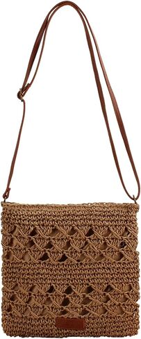Small Straw Crossbody Bags for Women Summer Beach Shoulder Purse for Vacation in Saudi Arabia