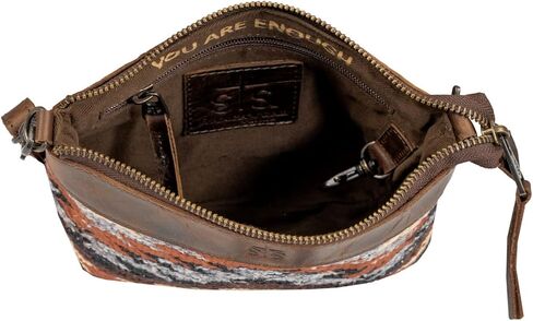 STS Ranchwear Womens Guadalupe Serape Grace Multi-Color Leather Crossbody Bag OS in Saudi Arabia