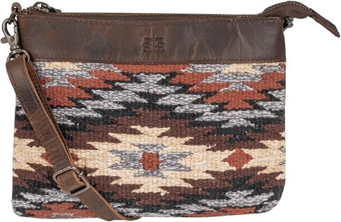 STS Ranchwear Womens Guadalupe Serape Grace Multi-Color Leather Crossbody Bag OS in Saudi Arabia