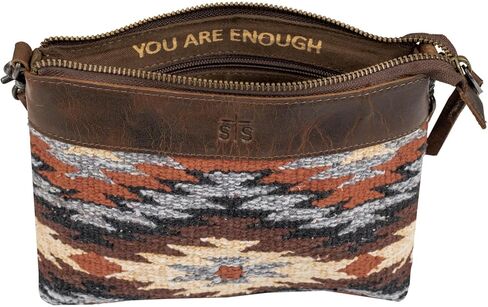 STS Ranchwear Womens Guadalupe Serape Grace Multi-Color Leather Crossbody Bag OS in Saudi Arabia