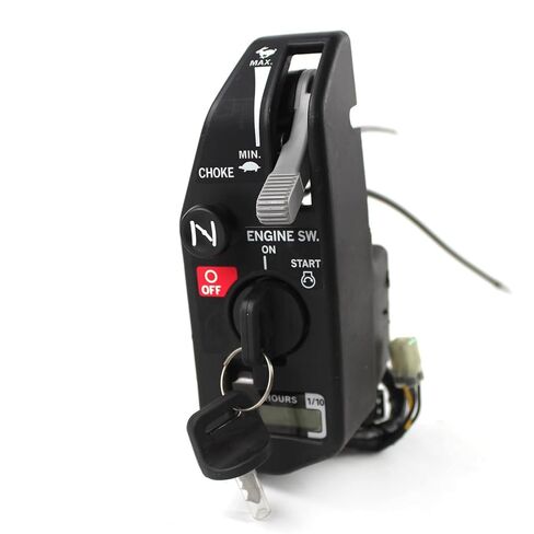PANGOLIN GX630 GX690 Ignition Switch Control Box Assy with 2PCS Keys and 2PCS Throttle Cables Compatible with GX630 GX690 10KW Double Cylinder Gasoline Generator Aftermarket Parts in Saudi Arabia