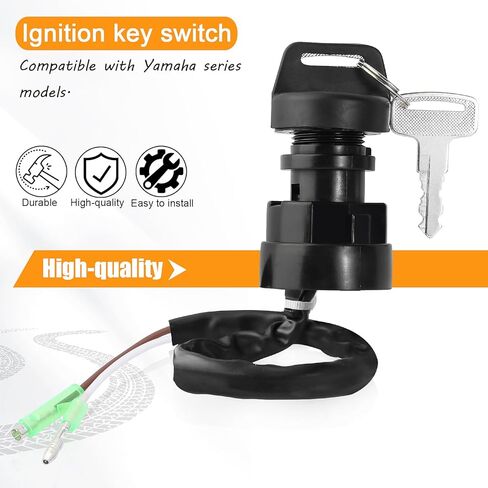 Ignition Key Switch Compatible with Yamaha Blaster YFS 200 YFS200 YFS200SE SE 1988 1989 1990 1991 1992 1993 1994 1995 1996 1997 1998 1999 2000 2001 2002 2003 2004 2005 2006 in Saudi Arabia