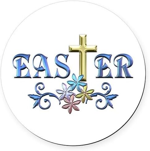 CafePress عيد الفصح كروس 5.5 بوصة شاشة عرض مغناطيسية دائرية للسيارة in Saudi Arabia