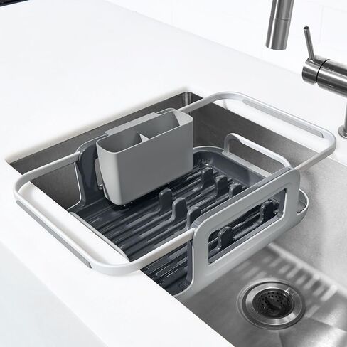 OXO Good Grips Extendable Over-The-Sink Aluminum Drying Dish Rack in Kuwait