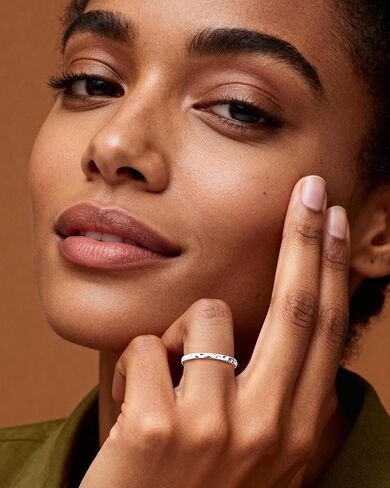 Hammered Adjustable Ring for Women - Sterling Silver Open Statement Ring, Stackable Fashion Jewelry with Textured Pattern, Unique Hammered Design in Kuwait