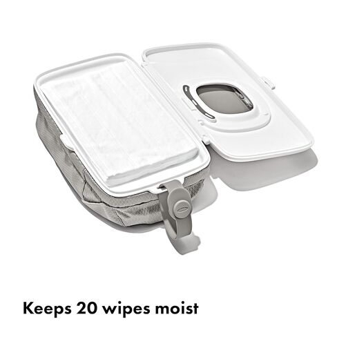 OXO Tot On-The-Go Wipes Dispenser with Diaper Pouch, Gray in Kuwait