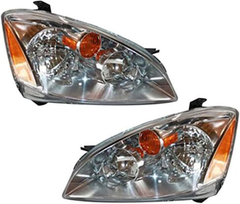 Arrhythmic Headlight Assembly Replacement Driver and Passenger Side Pair, 2X Automotive Headlight for Nissan Altima 2.5L 2003, for Nissan Altima 3.5L 2003 in Saudi Arabia