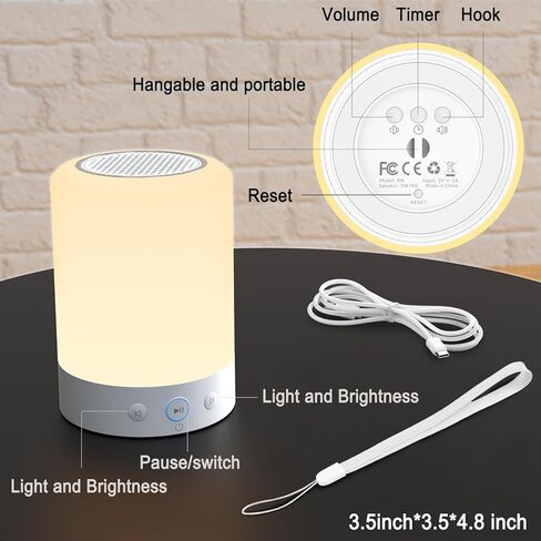 Kipcush White Noise Sound Machine with Nursery Night Light, 20 Soothing Sleep Sounds. Portable Design for Bedroom, Office, Travel. Favorites Buttons, Timer in Kuwait