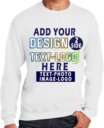 قميص NACRE APPAREL المخصص ذو الرقبة المستديرة أضف تصميمك الخاص وصورة الصورة والنص الأمامي والخلفي للرجال والنساء in Kuwait
