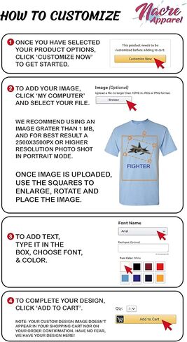 NACRE APPAREL Custom Crewneck Add Your Own Design Picture Photo Text Front Back Side for Men Women Sweatshirt in Kuwait