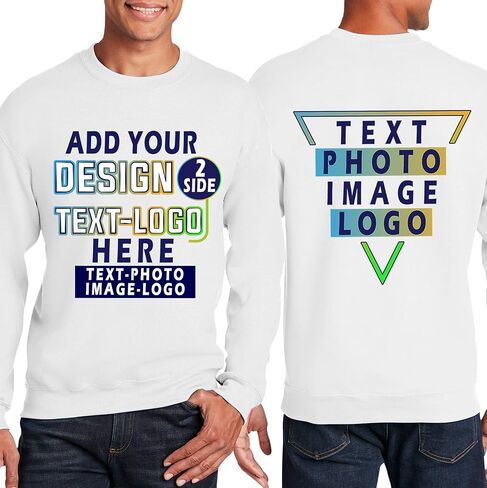 قميص NACRE APPAREL المخصص ذو الرقبة المستديرة أضف تصميمك الخاص وصورة الصورة والنص الأمامي والخلفي للرجال والنساء in Kuwait