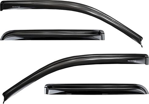TRAILFX Rain Guard Tape On Window Vent Visors Acrylic with A Smoke Tint 4 Piece Compatible with F25/35/45/55 99-16 - 4522H in Kuwait