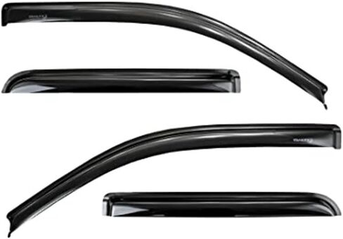 TRAILFX Rain Guard Tape On Window Vent Visors Acrylic with A Smoke Tint 4 Piece Compatible with F25/35/45/55 99-16 - 4522H in Kuwait