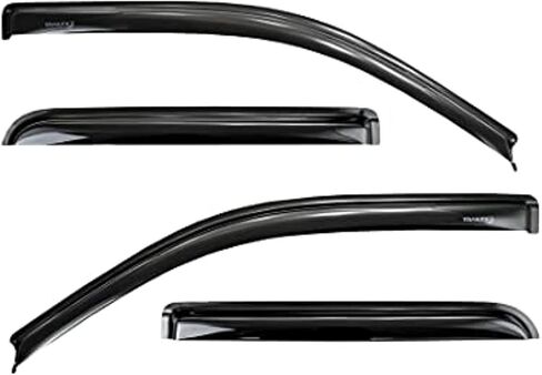 TRAILFX Rain Guard Tape On Window Vent Visors Acrylic with A Smoke Tint 4 Piece Compatible with F25/35/45/55 99-16 - 4522H in Kuwait