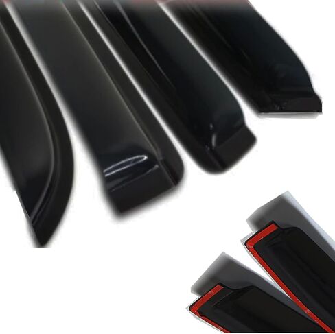 Side Car Window Visors rain Guards Vent Deflectors Window Rain Guards for Toyota RAV4 2006-2012 Front and Rear Door Smoke Sun Shades, 4PCS 94608 in Kuwait