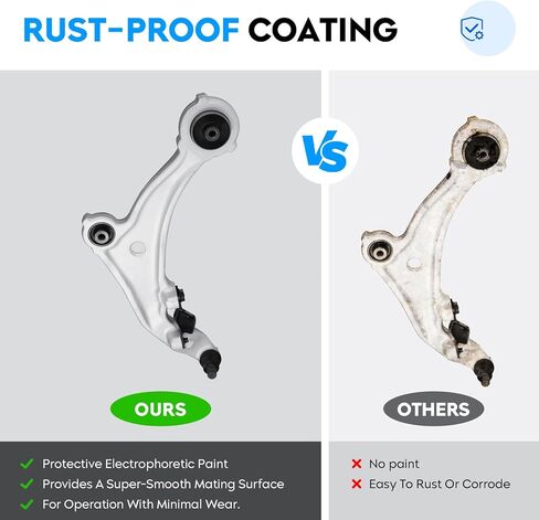 2PCS Front Lower Control Arm + Ball Joint for Nissan Murano 2009-2014 V6 3.5L, Driver & Passenger Side Suspension Rebuild End Kit RK622157 RK622158 in Kuwait