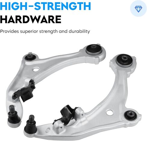 2PCS Front Lower Control Arm + Ball Joint for Nissan Murano 2009-2014 V6 3.5L, Driver & Passenger Side Suspension Rebuild End Kit RK622157 RK622158 in Kuwait