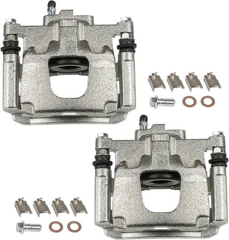Brake Caliper Assembly Compatible with Jeep 2008-2012 Liberty 2007-2017 Wrangler 2007-2011 Dodge Nitro Disc Brake Caliper Rear Pair with Bracket 18B5047 18B5046 in Kuwait